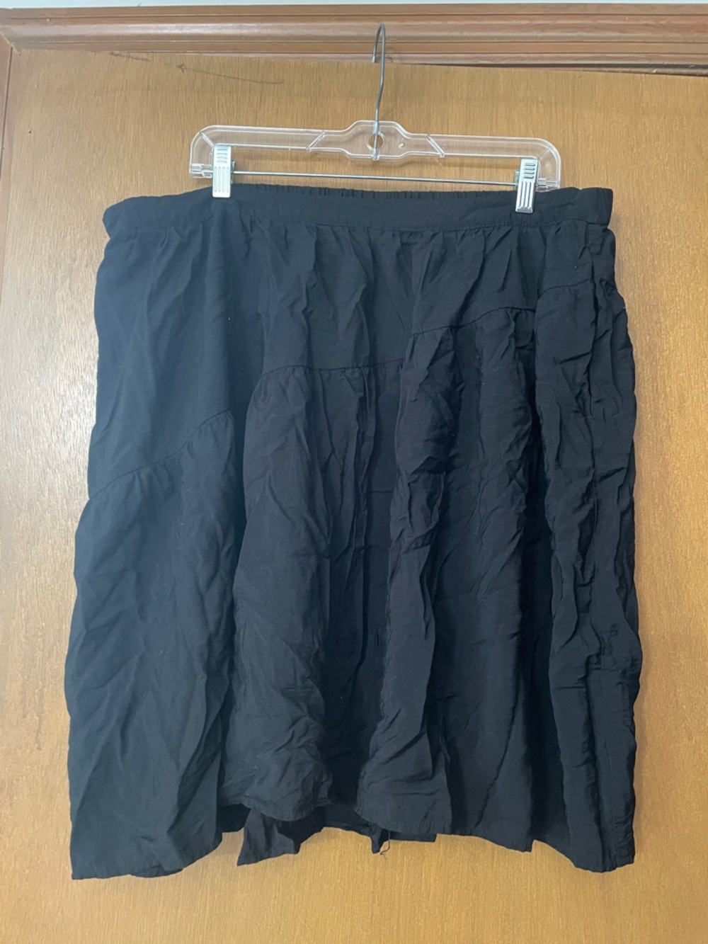 Ava & Viv Black Tiered A-Line Skirt